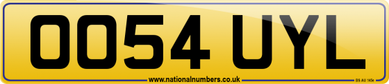 OO54 UYL