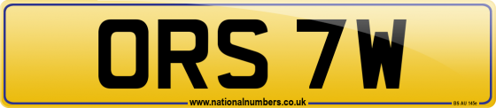 ORS 7W