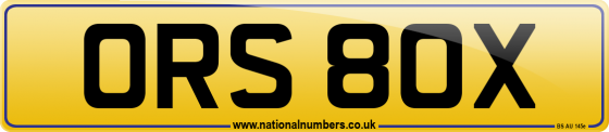 ORS 80X