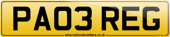 PA03 REG