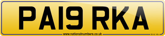 PA19 RKA