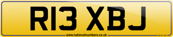 R13 XBJ