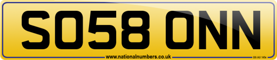 SO58 ONN