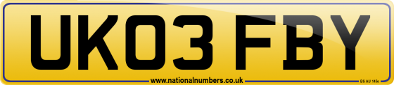 UK03 FBY