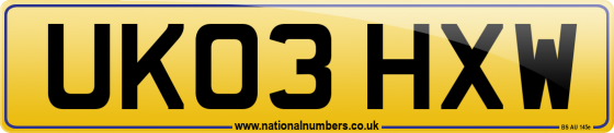 UK03 HXW