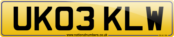 UK03 KLW