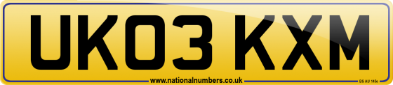UK03 KXM
