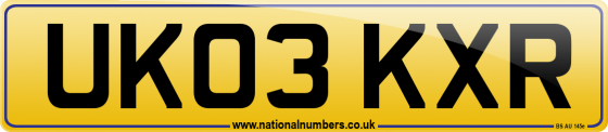 UK03 KXR