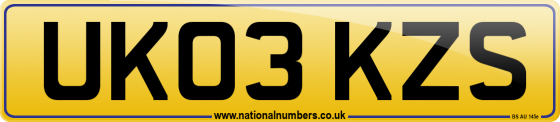 UK03 KZS