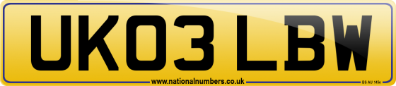 UK03 LBW