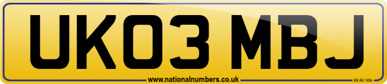 UK03 MBJ