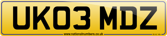 UK03 MDZ