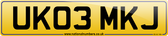 UK03 MKJ