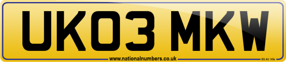 UK03 MKW