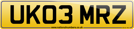 UK03 MRZ