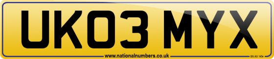 UK03 MYX