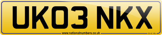 UK03 NKX
