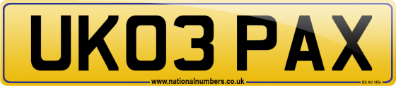 UK03 PAX