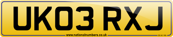 UK03 RXJ