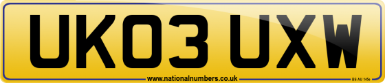 UK03 UXW