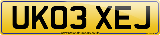 UK03 XEJ