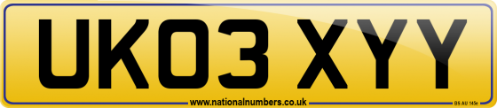UK03 XYY