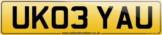 UK03 YAU