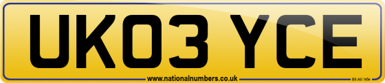 UK03 YCE
