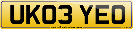 UK03 YEO