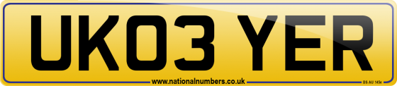 UK03 YER