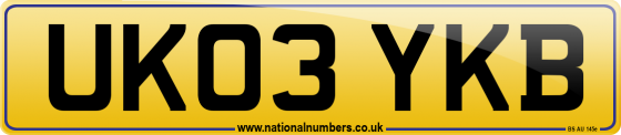 UK03 YKB