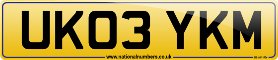 UK03 YKM