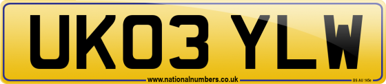 UK03 YLW