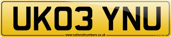 UK03 YNU