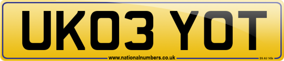 UK03 YOT