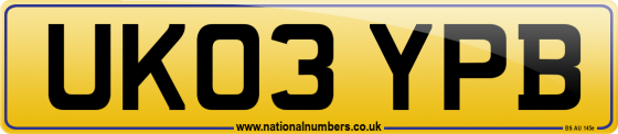 UK03 YPB