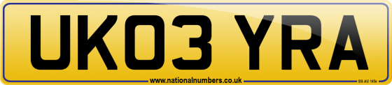 UK03 YRA