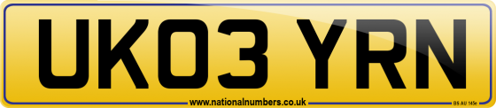 UK03 YRN