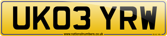UK03 YRW