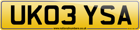 UK03 YSA