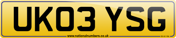UK03 YSG