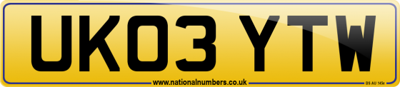 UK03 YTW