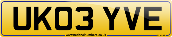 UK03 YVE
