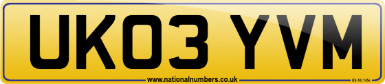 UK03 YVM