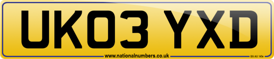 UK03 YXD