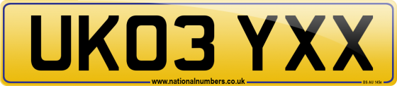 UK03 YXX