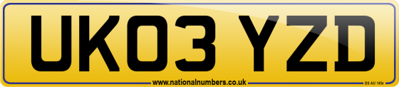 UK03 YZD