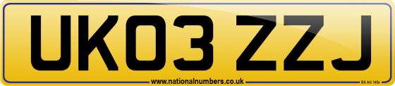 UK03 ZZJ