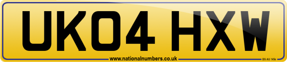 UK04 HXW