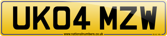UK04 MZW